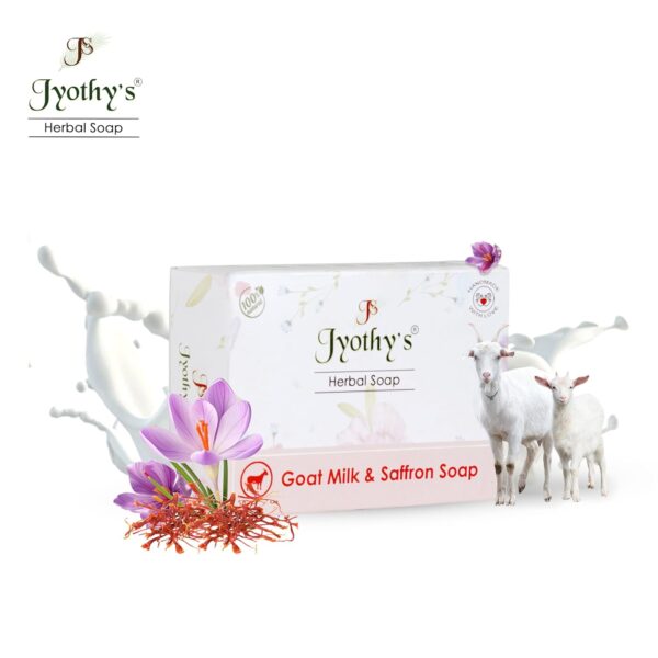 Jyothys Goat Milk Saffron Soap -